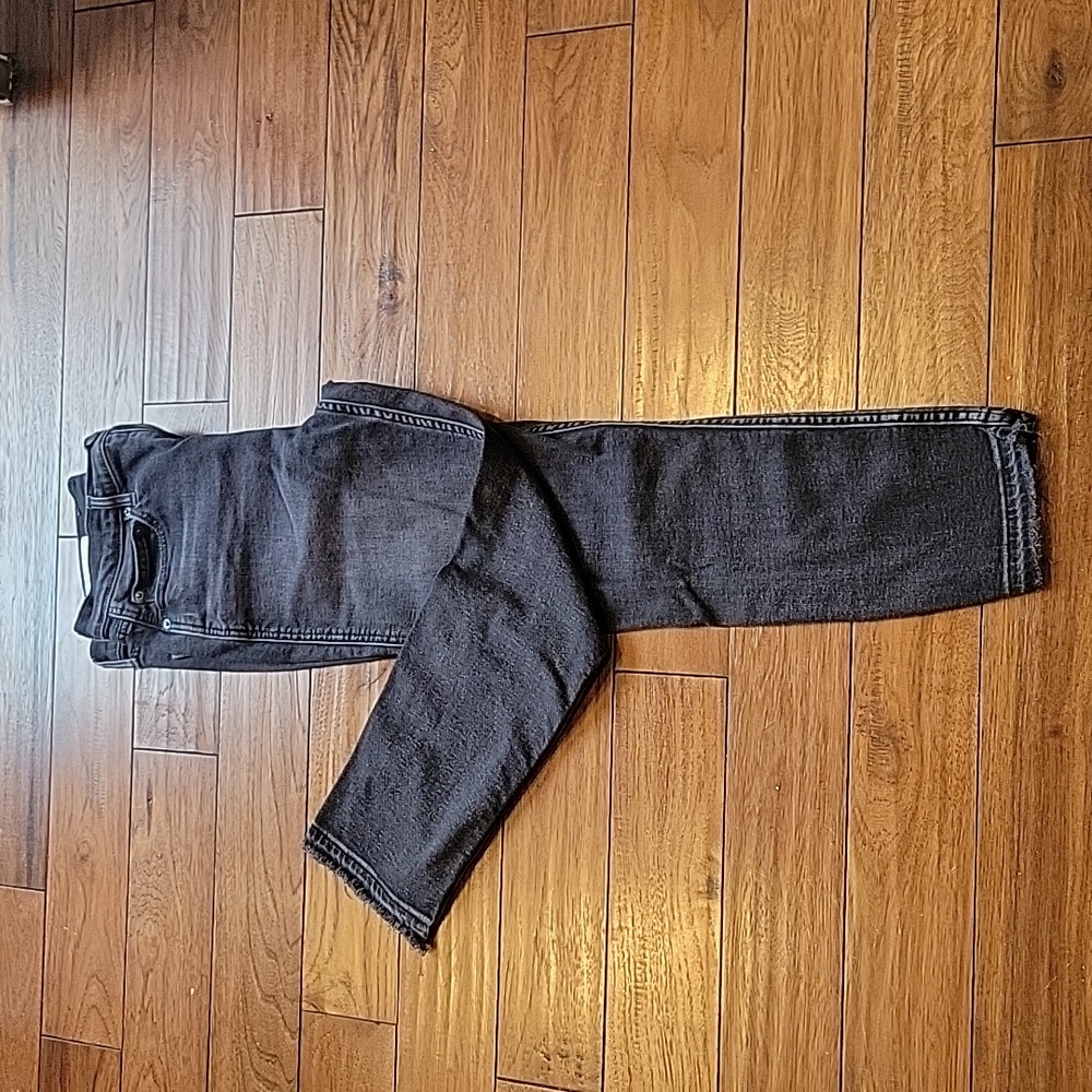 GAP High Rise Vintage Slim Jeans With Washwell, Washed Black, Size 10 Regular